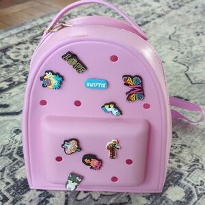 Charming Pink Kids Backpack with Fun Patches
